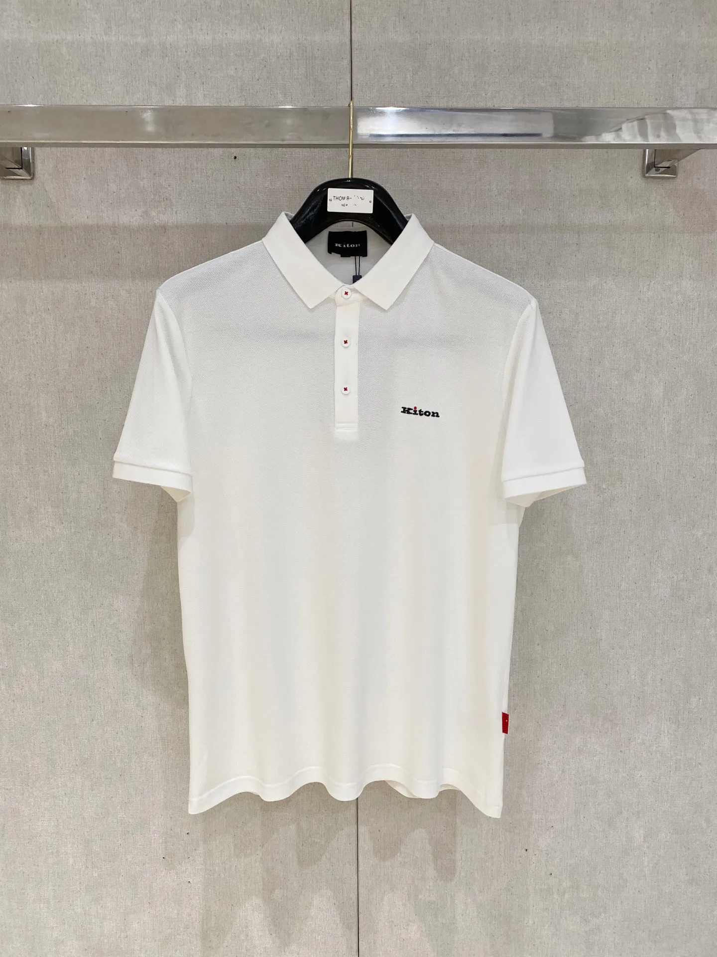 kiton New Letter Logo Men s Polo Shirt with Collar