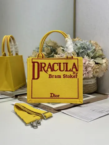 1286 Embroidered Shopping Bag Women s Shoulder Bag Replica Dior womens bags