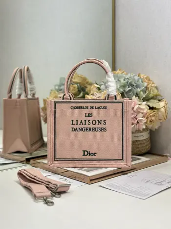 1286 Embroidered Shopping Bag Women s Shoulder Bag Replica Dior womens bags