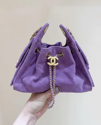 AS56310 Early Spring Vacation Series Suede Handbag Women s Crossbody Bag Replica Chanel womens bags