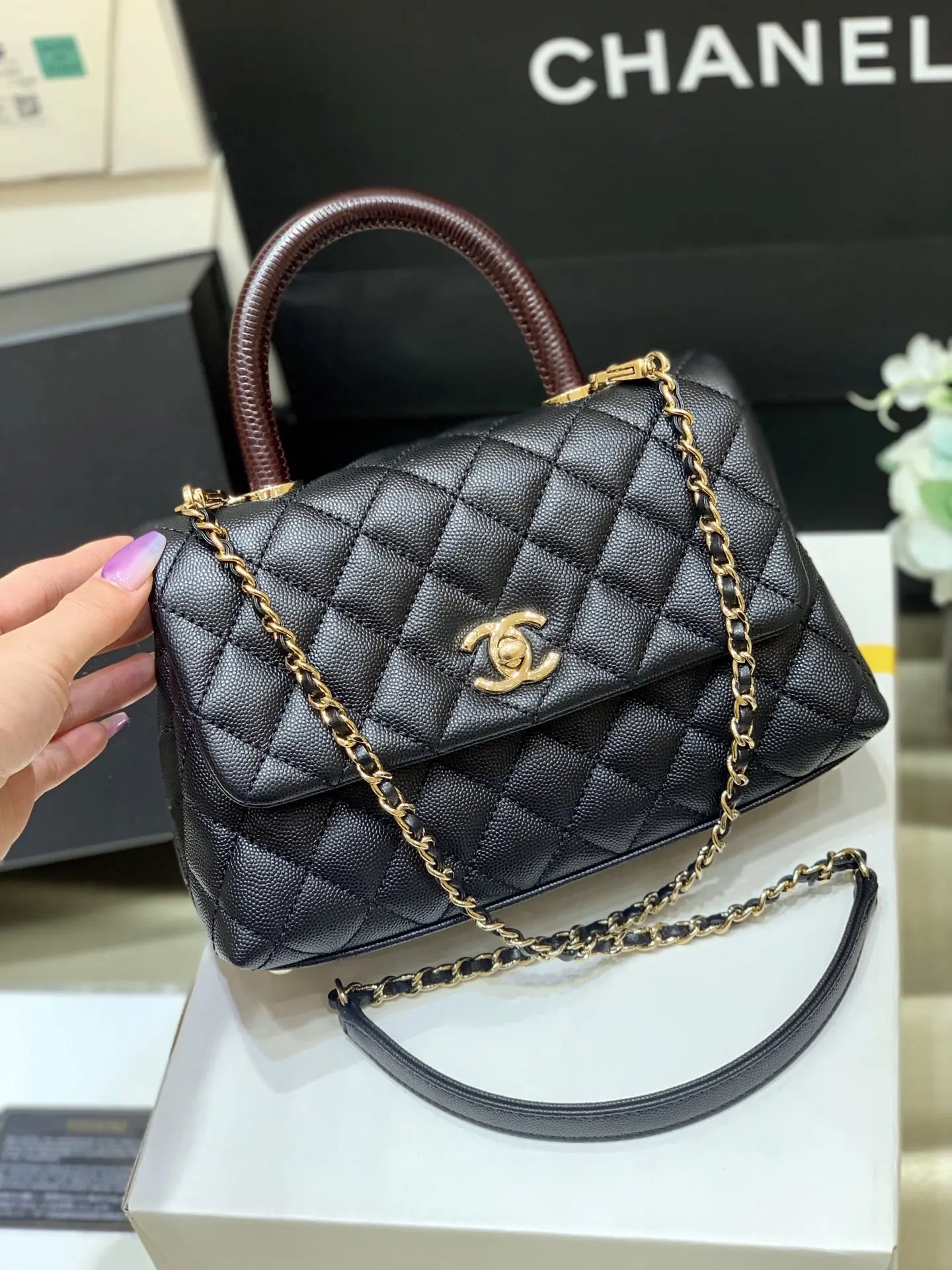 Chanel 92993 Lizard Pattern Cowhide Handbag Women s Crossbody Bag Chanel 92993 Lizard Pattern Cowhide Handbag Women s Crossbody Bag