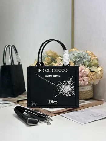 1286 Embroidered Shopping Bag Women s Shoulder Bag Replica Dior womens bags