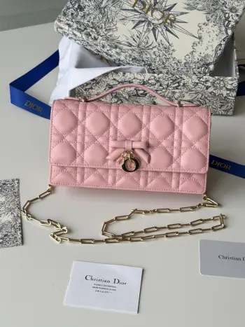 S0984 Bowknot Pearl Chain Clutch Bag Women s Crossbody Bag Replica Dior womens bags