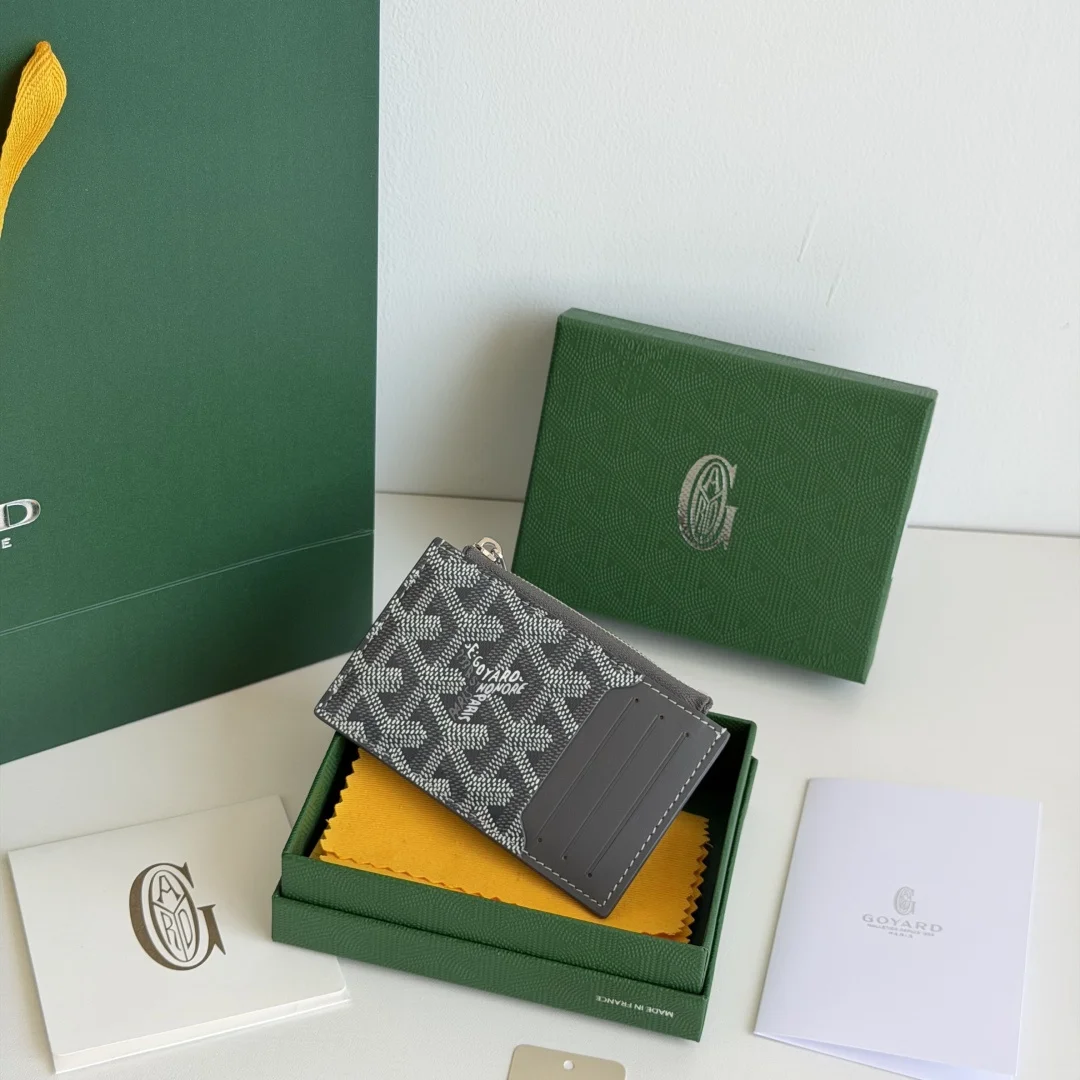 Goyard 3321 Cowhide Zipper Card Holder Wallet Goyard 3321 Cowhide Zipper Card Holder Wallet