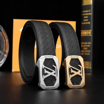 Premium Steel Buckle Belt Men s Belt Replica Louis Vuitton Mens Belts