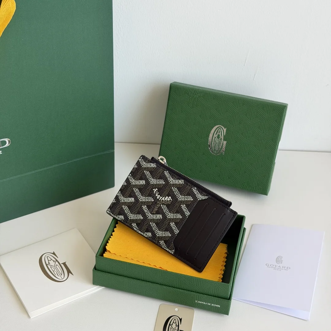 Goyard 3321 Cowhide Zipper Card Holder Wallet Goyard 3321 Cowhide Zipper Card Holder Wallet