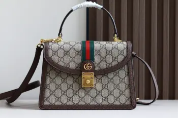 651055 Double G Pattern Canvas Handbag Women s Crossbody Bag Replica Gucci womens bags