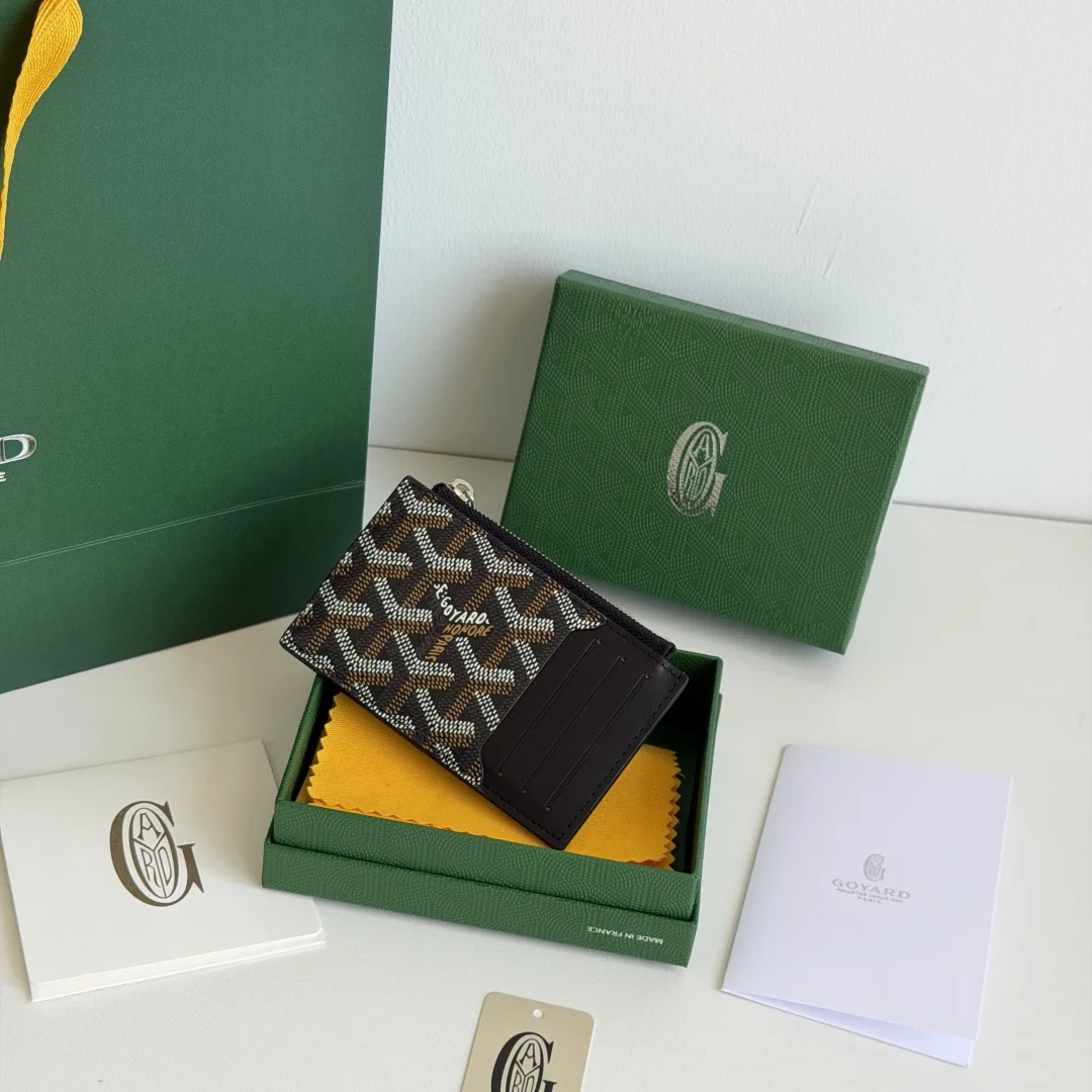 Goyard 3321 Cowhide Zipper Card Holder Wallet Goyard 3321 Cowhide Zipper Card Holder Wallet
