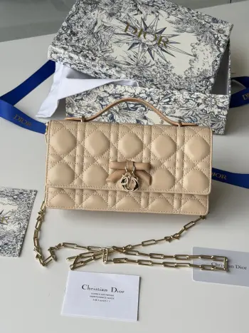 S0984 Bowknot Pearl Chain Clutch Bag Women s Crossbody Bag Replica Dior womens bags
