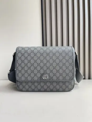 761741 Medium Canvas Messenger Bag Men s Crossbody Bag Replica Gucci mens bags