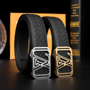 Premium Steel Buckle Belt Men s Belt Replica Louis Vuitton Mens Belts