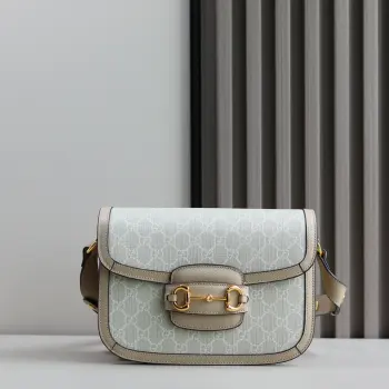 G602204 All-copper Horsebit Buckle Saddle Bag Women s Crossbody Bag Replica Gucci womens bags
