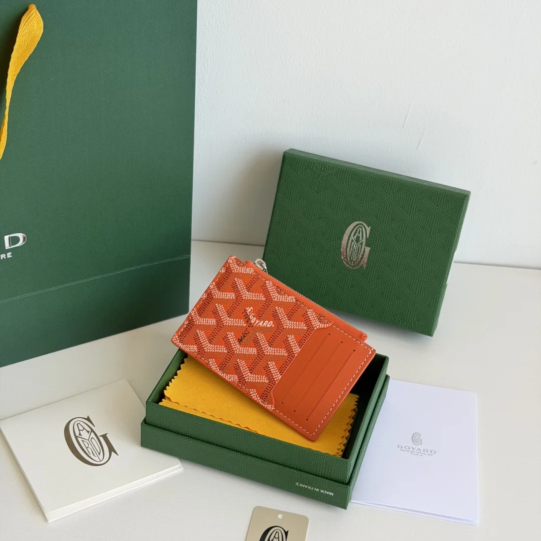 Goyard 3321 Cowhide Zipper Card Holder Wallet Goyard 3321 Cowhide Zipper Card Holder Wallet