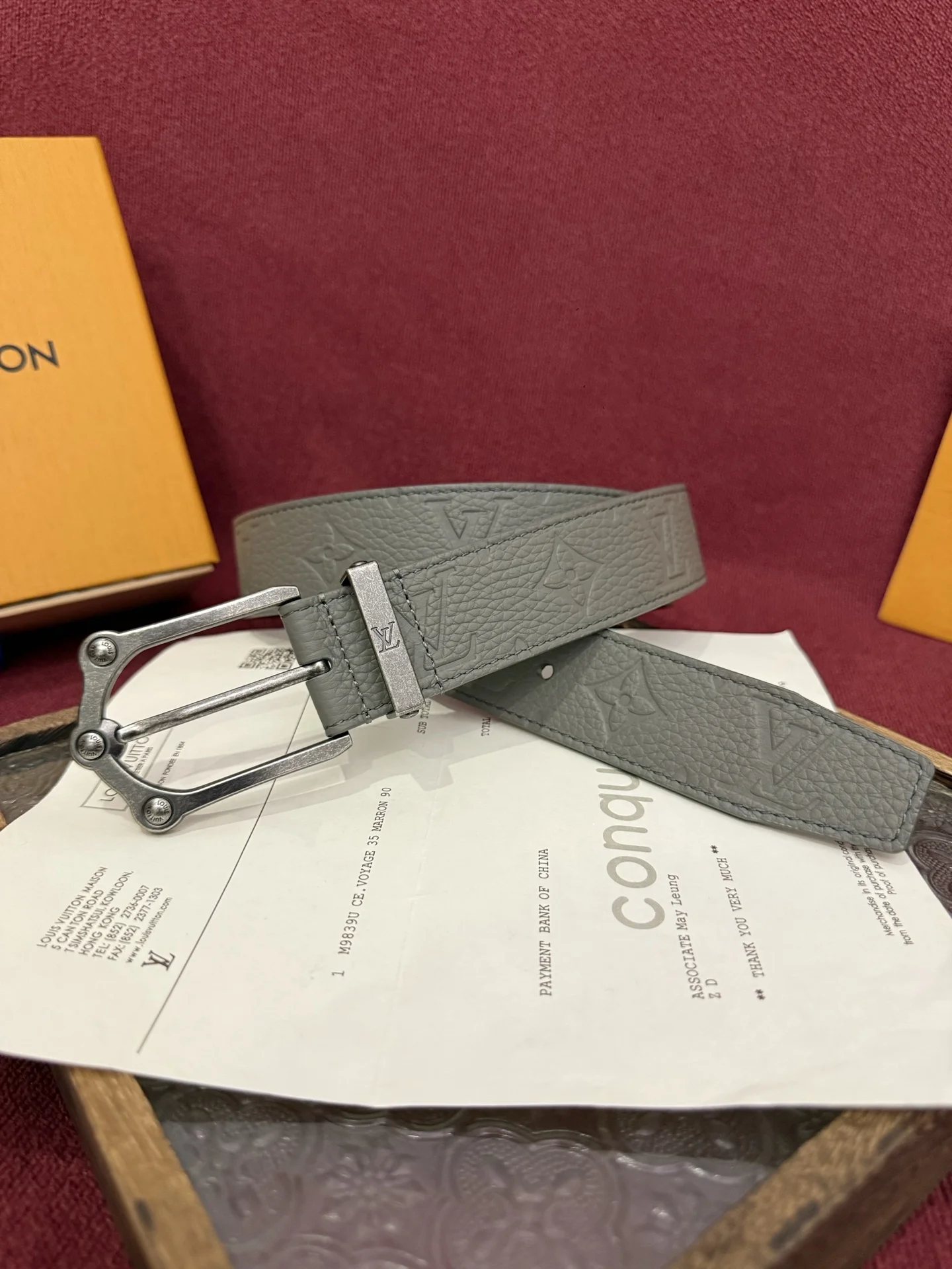 Louis Vuitton Letter pattern belt Men s belt Louis Vuitton Letter pattern belt Men s belt