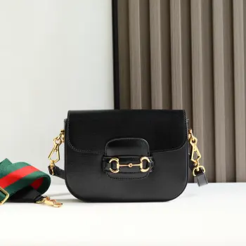 658574 All-copper Horsebit Buckle Saddle Bag Women s Crossbody Bag Replica Gucci womens bags