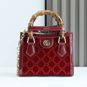 675800 Crystal Inlaid Bamboo Joint Bag Women s Crossbody Bag Replica Gucci womens bags