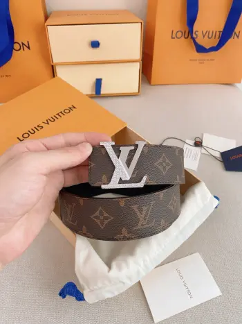 Premium Steel Buckle Reversible Belt Men s Belt Replica Louis Vuitton Mens Belts