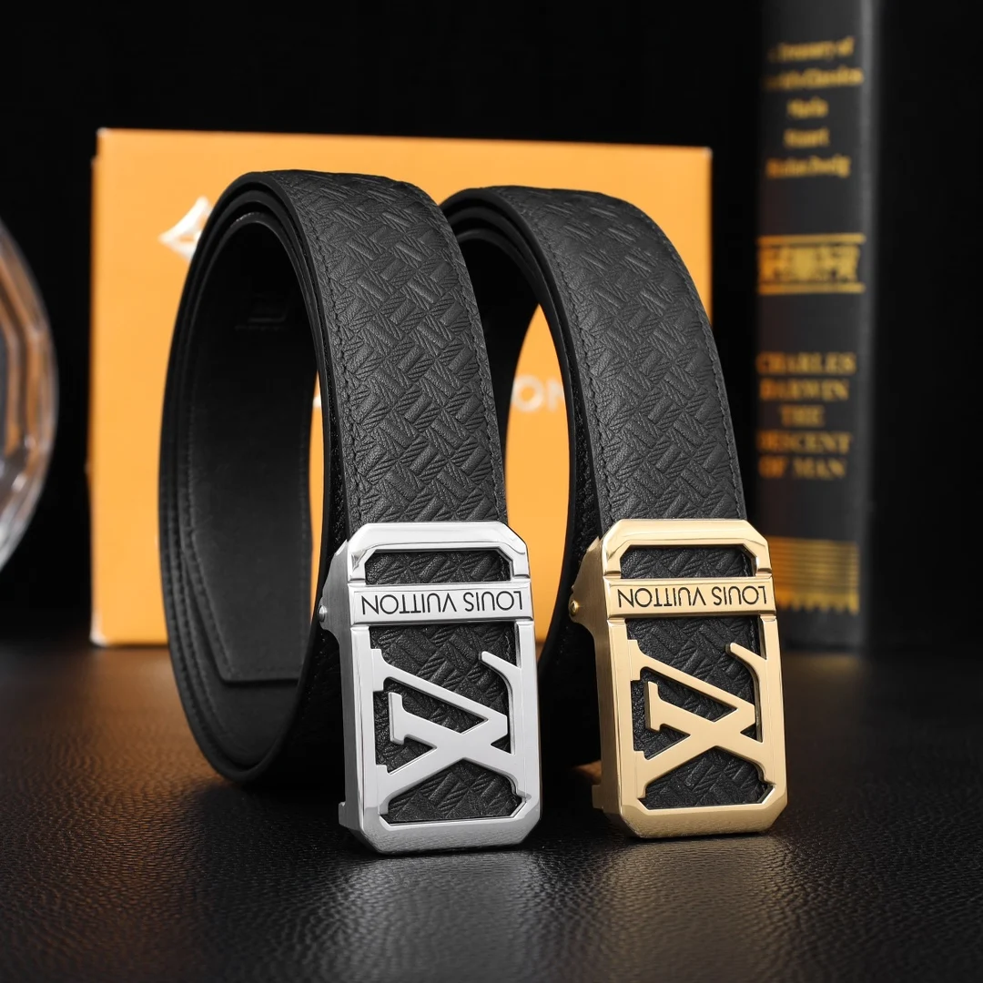 Louis Vuitton Premium Steel Buckle Belt Men s Belt Louis Vuitton Premium Steel Buckle Belt Men s Belt