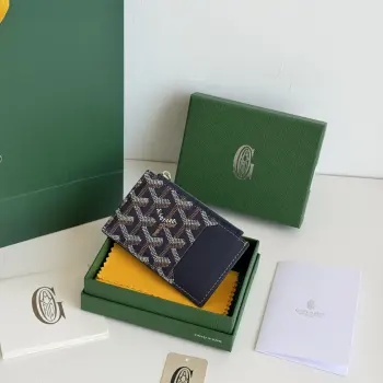 3321 Cowhide Zipper Card Holder Wallet Replica Goyard wallets