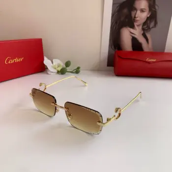 High-end square glasses Replica Cartier Sunglasses