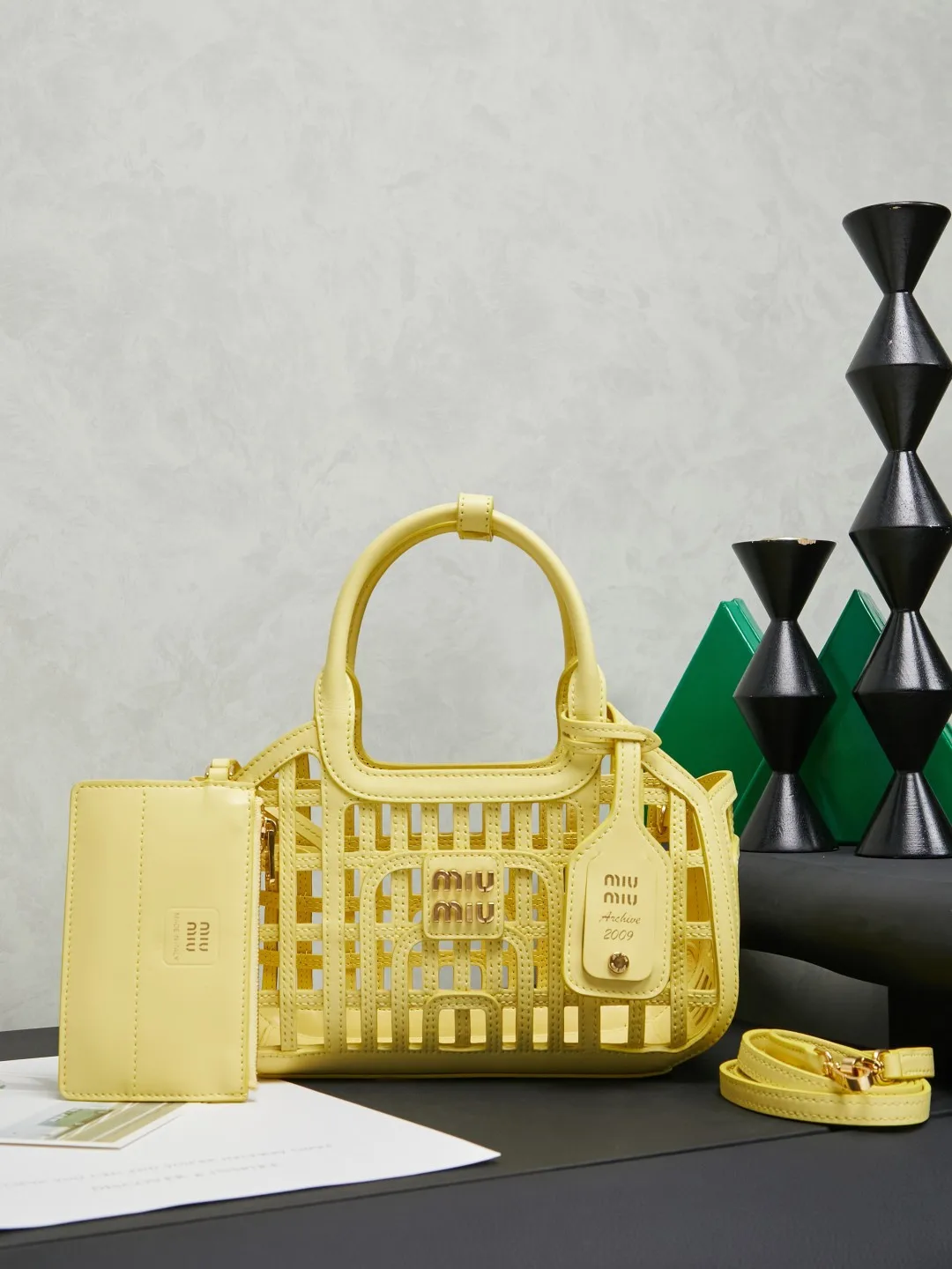 MIU MIU 5BA294 New Product Vegetable Basket Women s Crossbody Bag MIU MIU 5BA294 New Product Vegetable Basket Women s Crossbody Bag