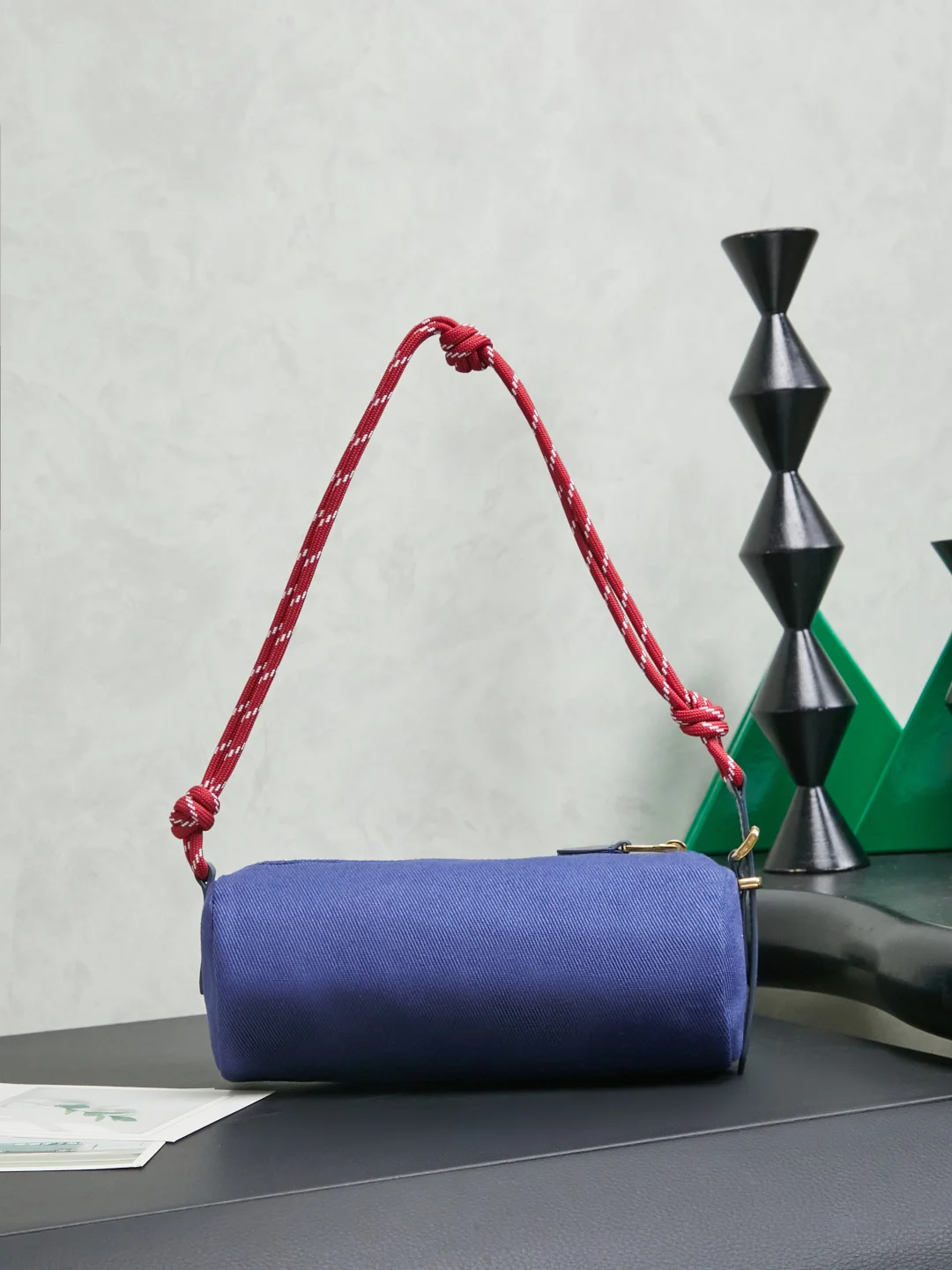 MIU MIU 5NE853 New Twill Fabric Pencil Case Bag Women s Shoulder Bag