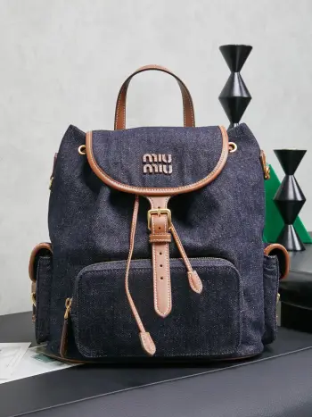 5BZ042 New Arrivals College Style Backpack Backpack Replica MIU MIU backpacks