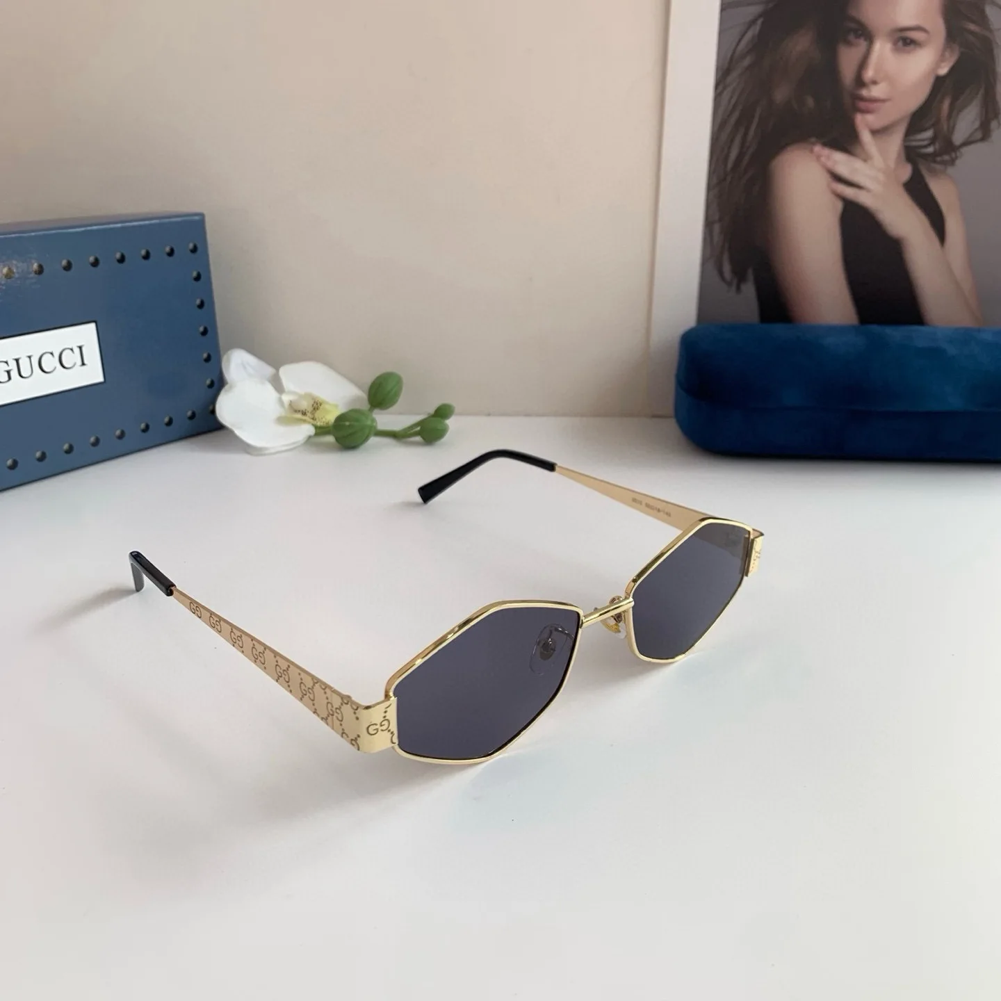Gucci New Diamond Frame Sunglasses