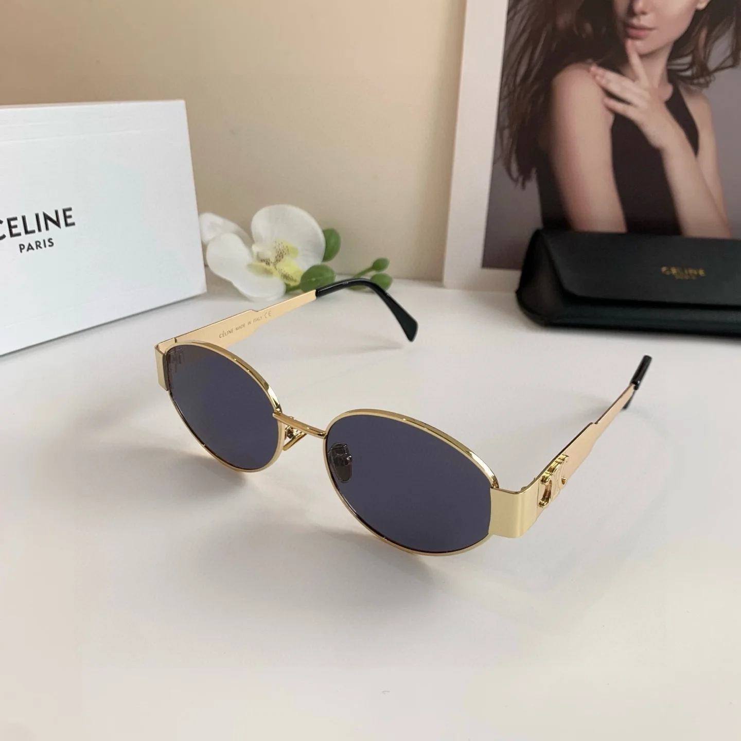 Celine Arc de Triomphe small round frame sunglasses Celine Arc de Triomphe small round frame sunglasses
