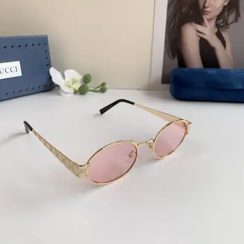 Metal Frame Small Round Polarized Sunglasses Replica Gucci Sunglasses