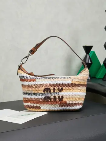 5NE841 Rainbow Woven Bag Women s Shoulder Bag Replica MIU MIU womens bags