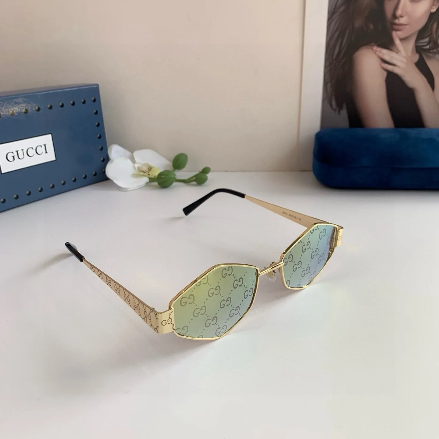 Gucci New Diamond Frame Sunglasses
