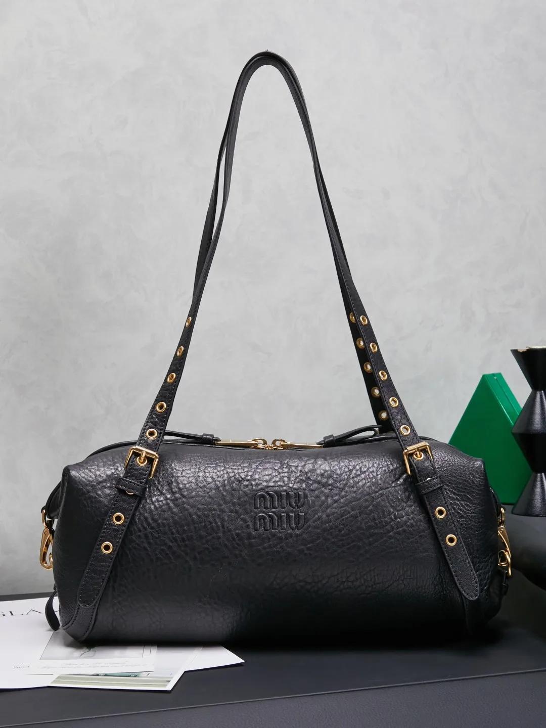 MIU MIU 5BC190 Goat Pattern Sheepskin Motorcycle Bag Women s Crossbody Bag MIU MIU 5BC190 Goat Pattern Sheepskin Motorcycle Bag Women s Crossbody Bag