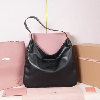 5BC134 Cowhide Leather Hobo Shoulder Bag Women s Single Shoulder Bag Replica MIU MIU womens bags