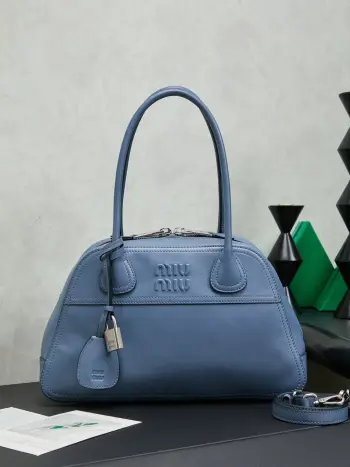 5BB199 Soft Lambskin Bowling Bag Women s Crossbody Bag Replica MIU MIU womens bags