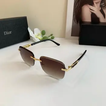Metal Frame Small Round Polarized Sunglasses Replica Dior Sunglasses