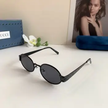 Metal Frame Small Round Polarized Sunglasses Replica Gucci Sunglasses