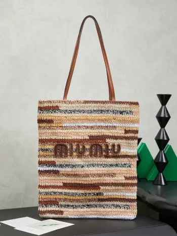 5BG248 Rainbow Woven Bag Women s Shoulder Bag Replica MIU MIU womens bags
