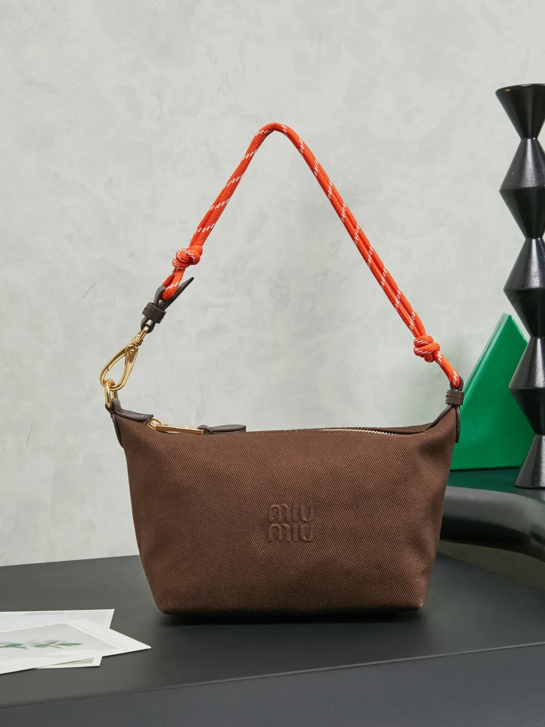 MIU MIU 5NE841 Denim Lunch Box Bag Women s Shoulder Bag MIU MIU 5NE841 Denim Lunch Box Bag Women s Shoulder Bag