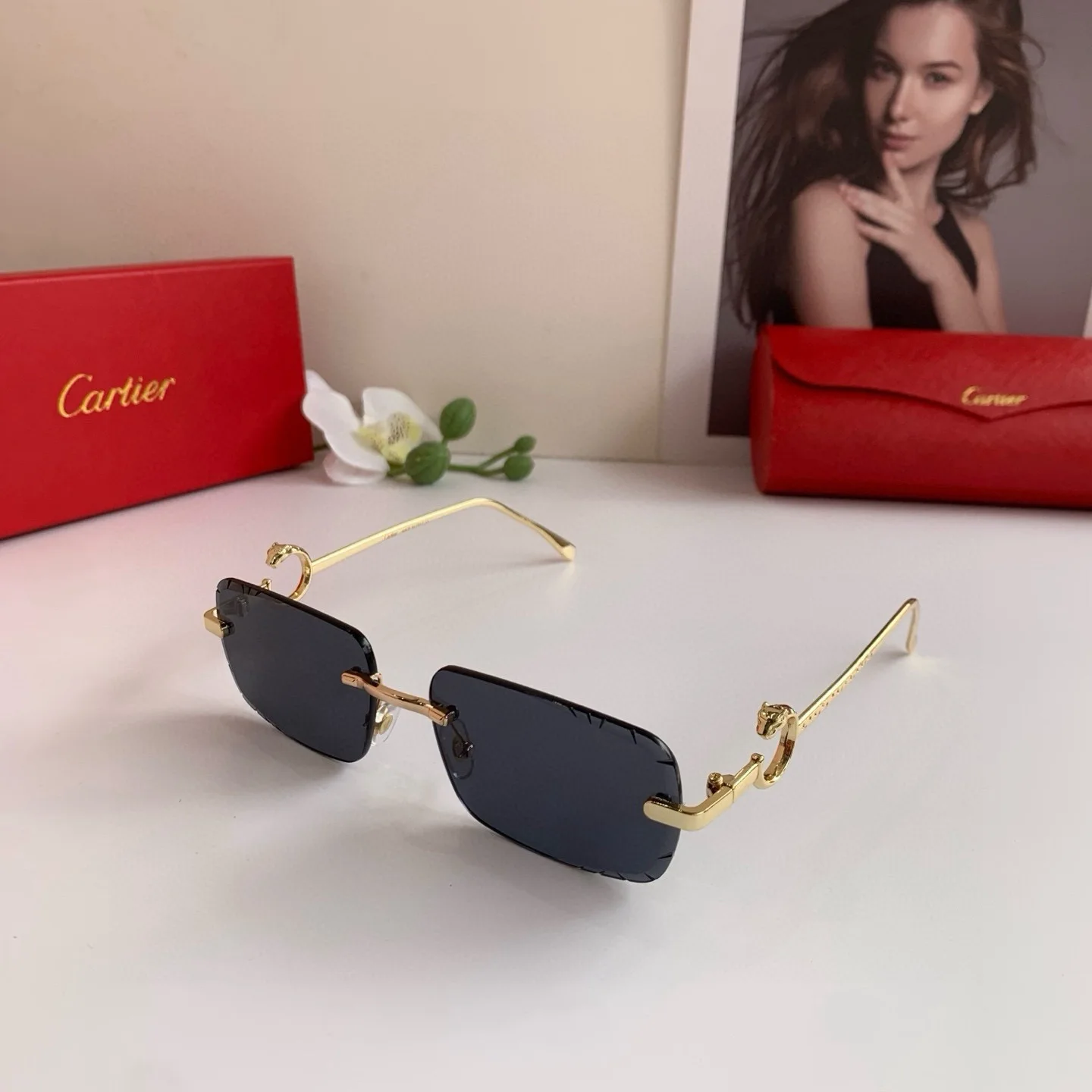 Cartier High-end square glasses Cartier High-end square glasses