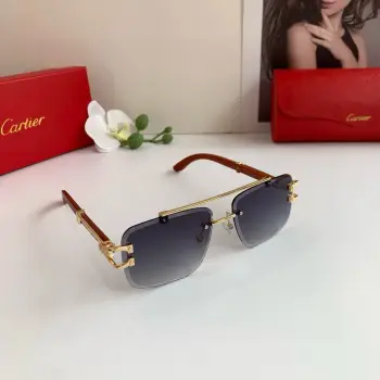 New high-end frameless sunglasses Replica Cartier Sunglasses