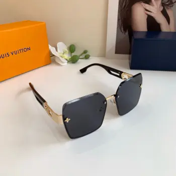Metal square frame sunglasses for men and women Replica Louis Vuitton Sunglasses