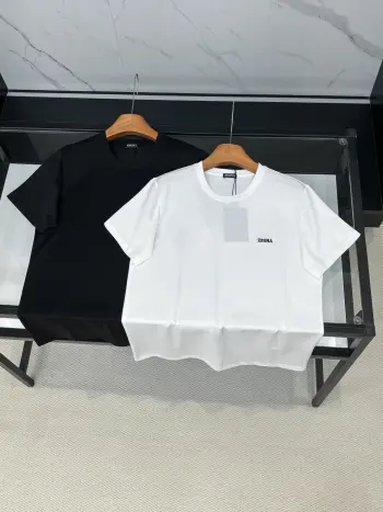 Latest short-sleeve round-neck T-shirt Replica Zegna Tshirts and Polos