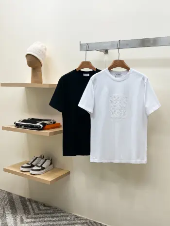New Short-Sleeve Round Neck T-Shirt Replica Loewe Tshirts and Polos