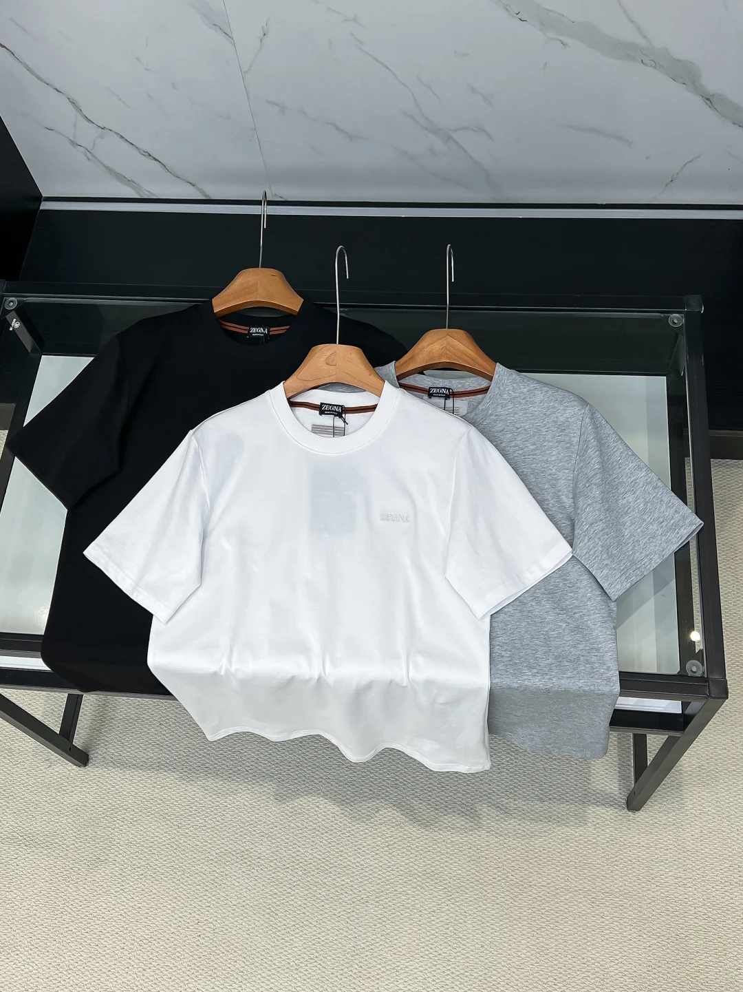 Zegna Fashion Casual Round Neck Short Sleeve T-Shirt Zegna Fashion Casual Round Neck Short Sleeve T-Shirt