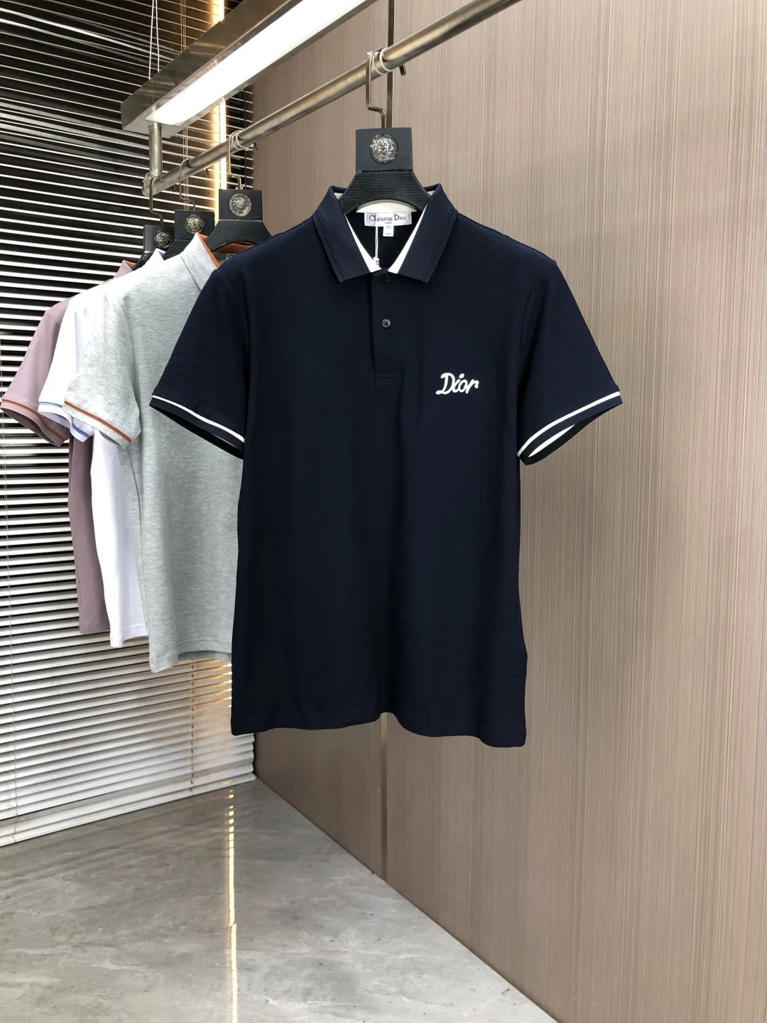 Dior Spring and summer new men s logo short-sleeve polo shirt