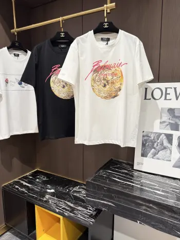 New Spring/Summer Casual Men s Round Neck Short Sleeve Replica Balenciaga Tshirts and Polos