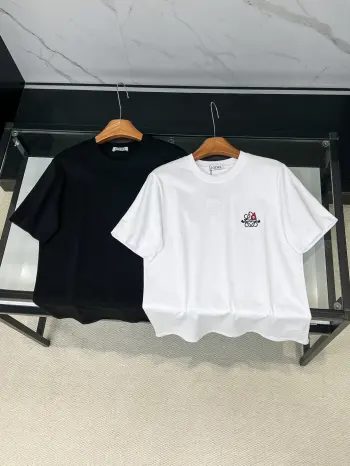 Eye Embroidery Short Sleeve T-Shirt Replica Loewe Tshirts and Polos
