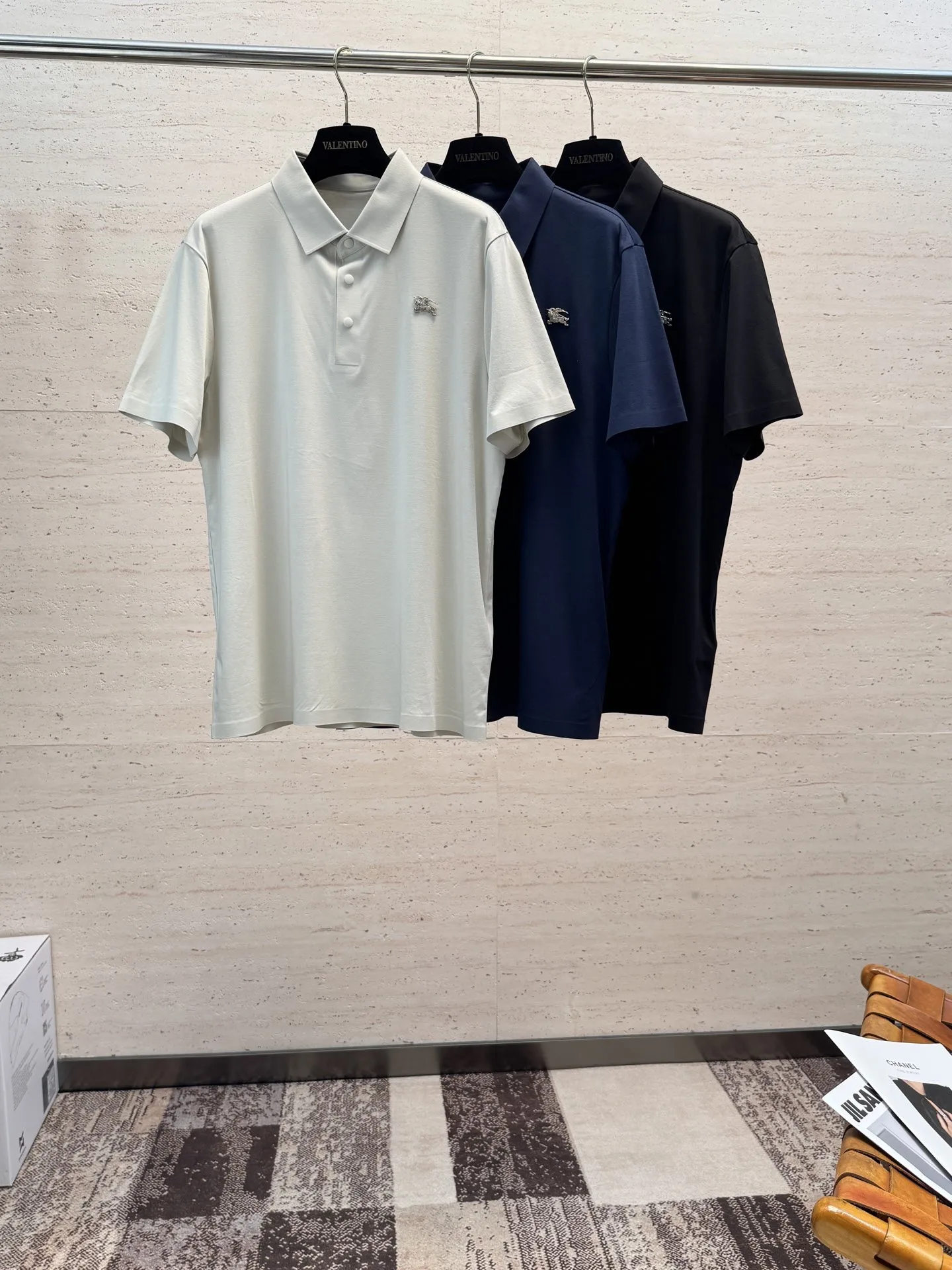 Burberry Spring and summer men s short-sleeve polo sweater