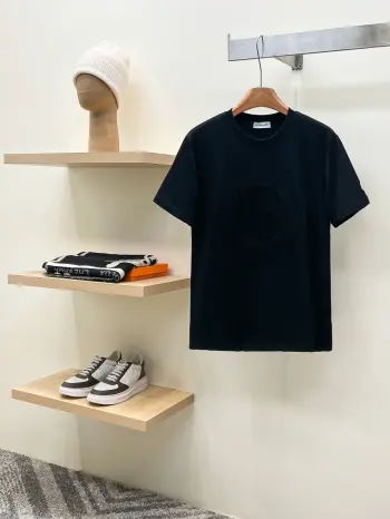 Latest short-sleeve round-neck T-shirt Replica Moncler Tshirts and Polos